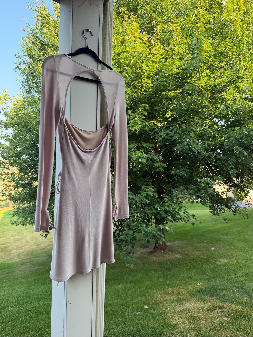 Mirror Palais Wrap Dress in Dove